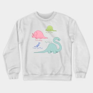 Pixel Art Dinosaur Crewneck Sweatshirt